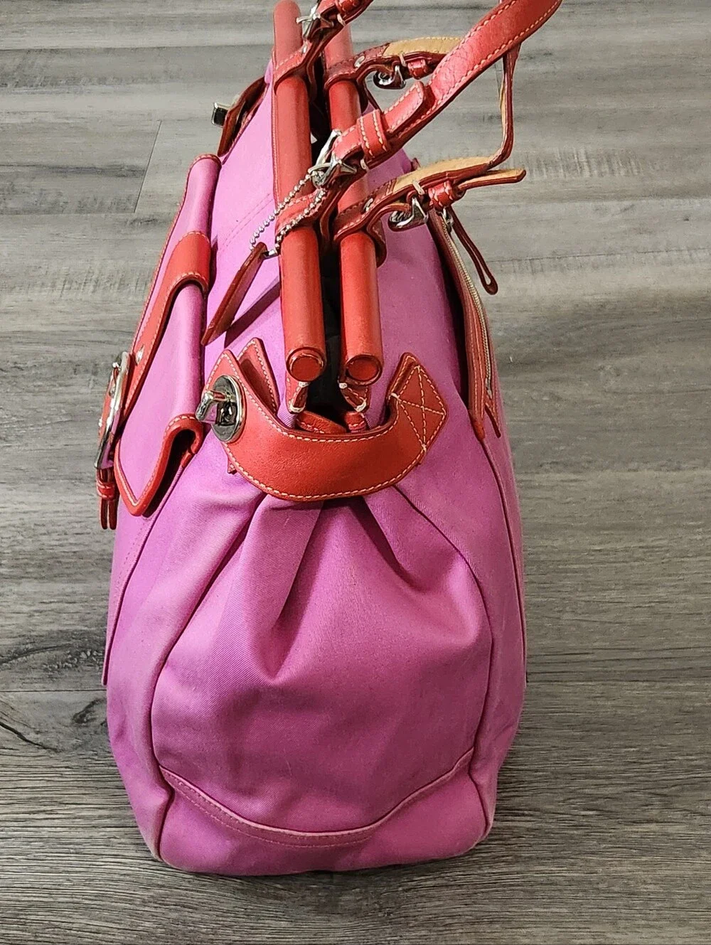 Rare!Coach‎ Hampton Turnlock Satchel